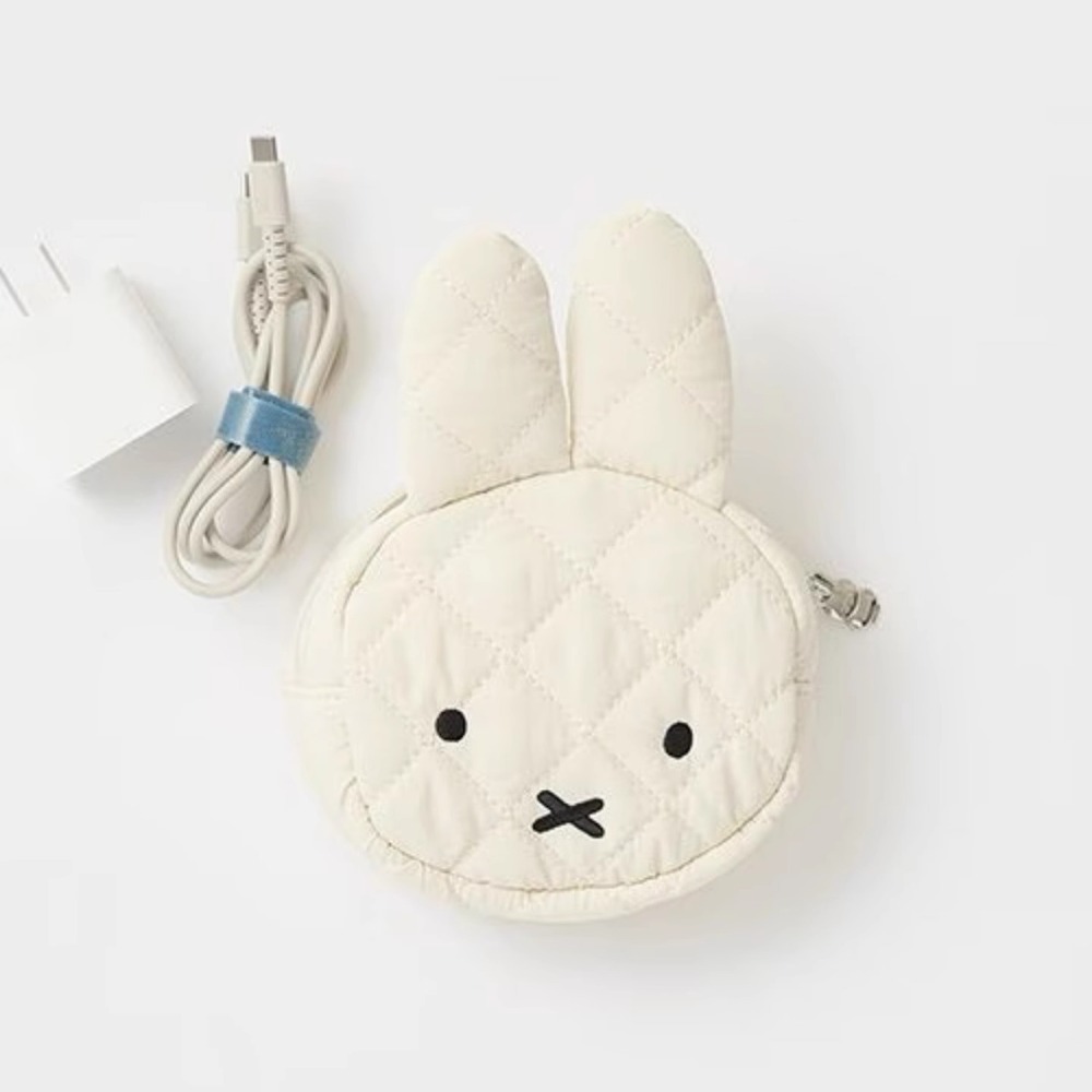 Airtag Holder Case - Miffy Kawaii Large Capacity Portable Cosmetic