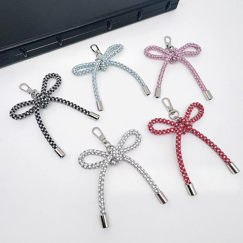 Phone Accessories Ideas - Crystal Butterfly Knot Pendant for Mobile