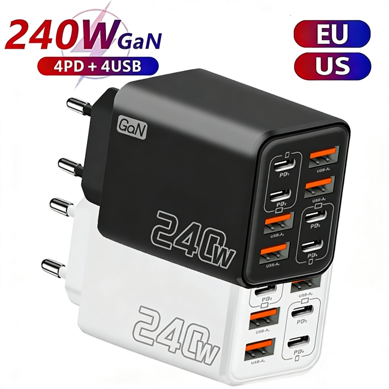 Phone Accessories Wholesale - 8 in 1 GaN Desktop USB