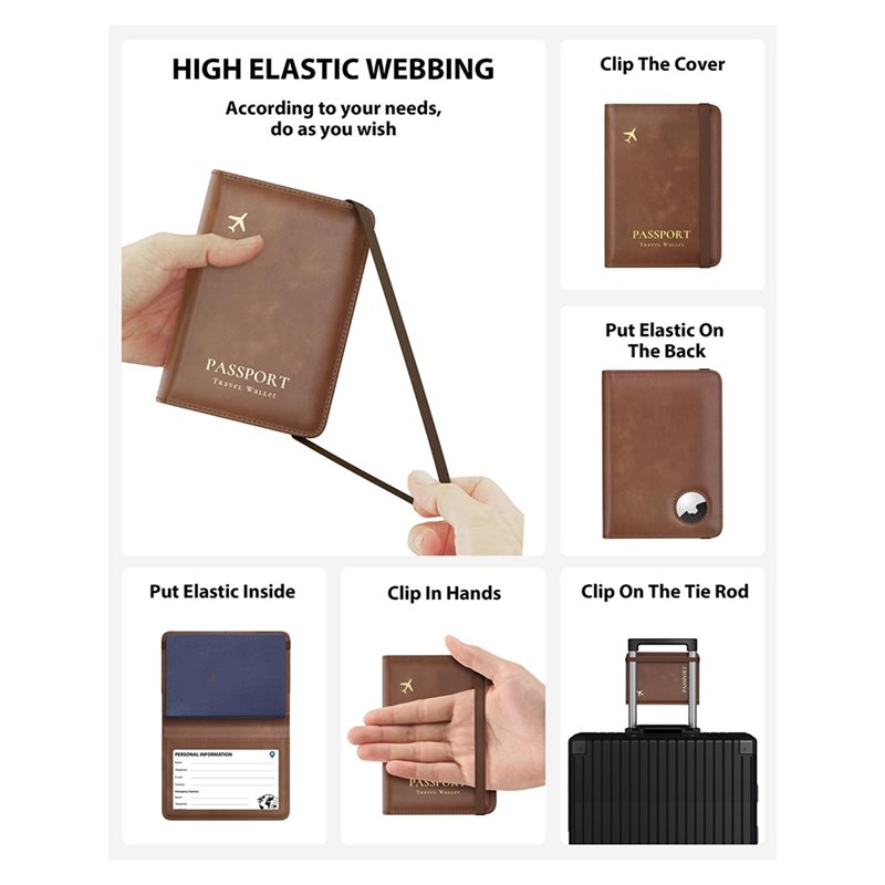 ABRT-Passport Holder With RFID - đánh giá và giá Airtag Holder Case