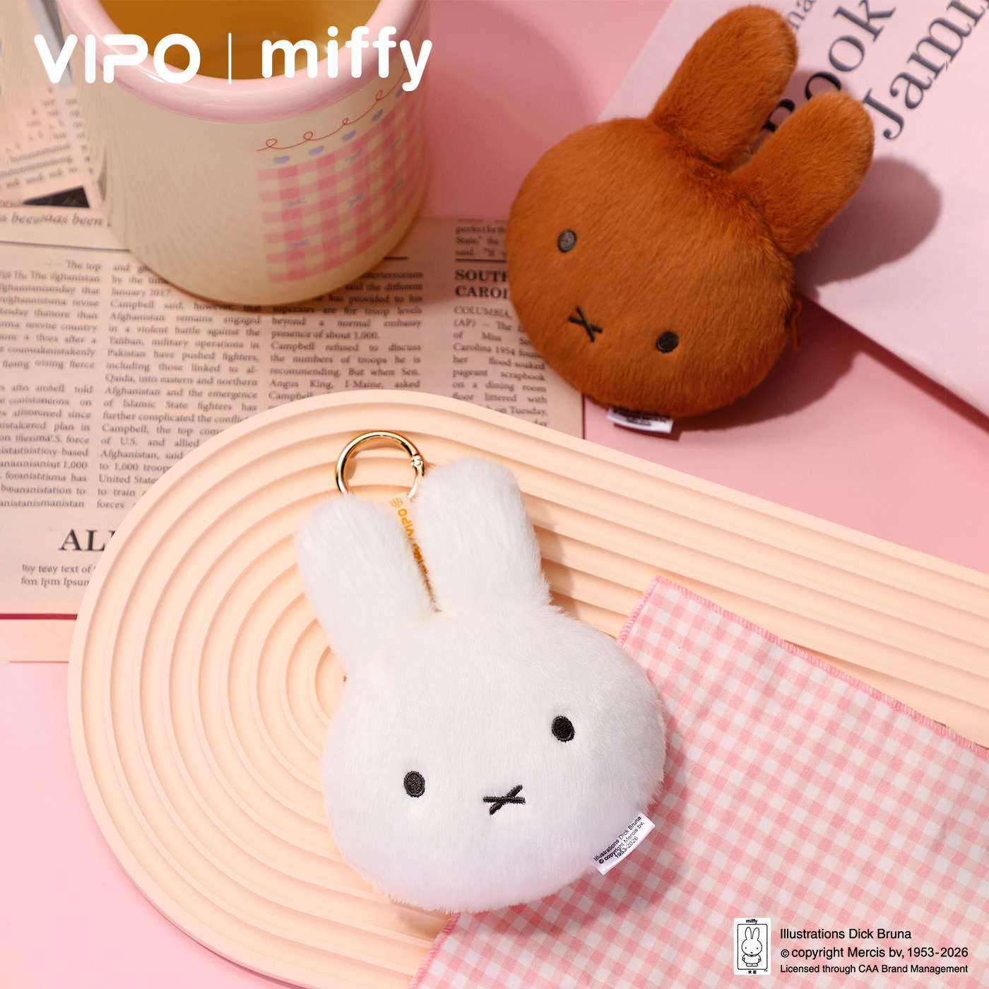 Vipo Miffy Cute Rabbit Coin Pu - đánh giá và giá Airtag Holder Case