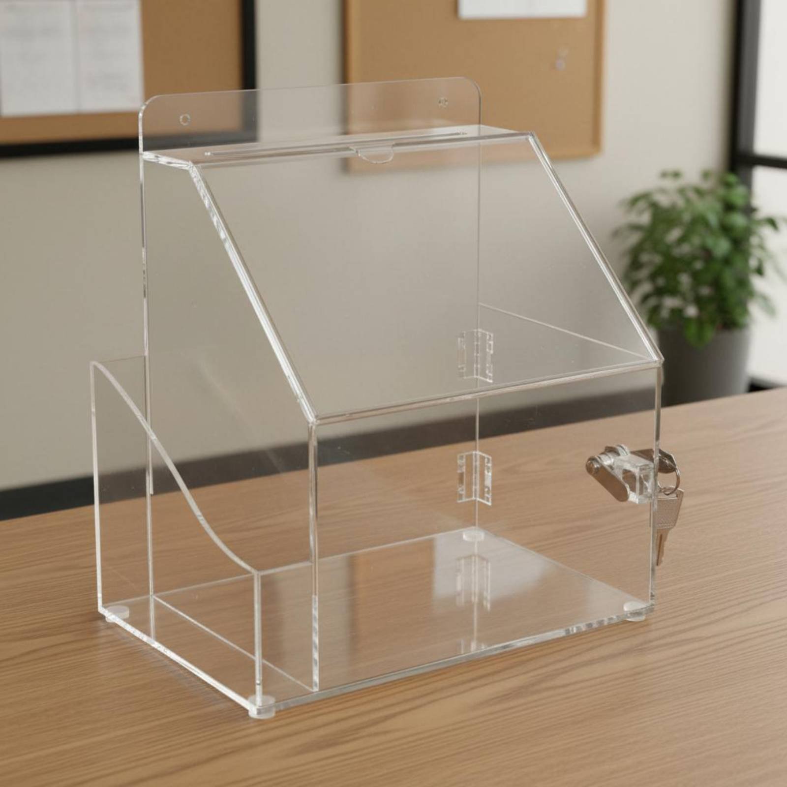Acrylic Donation Charity Box W - đánh giá và giá Phone Accessories Company