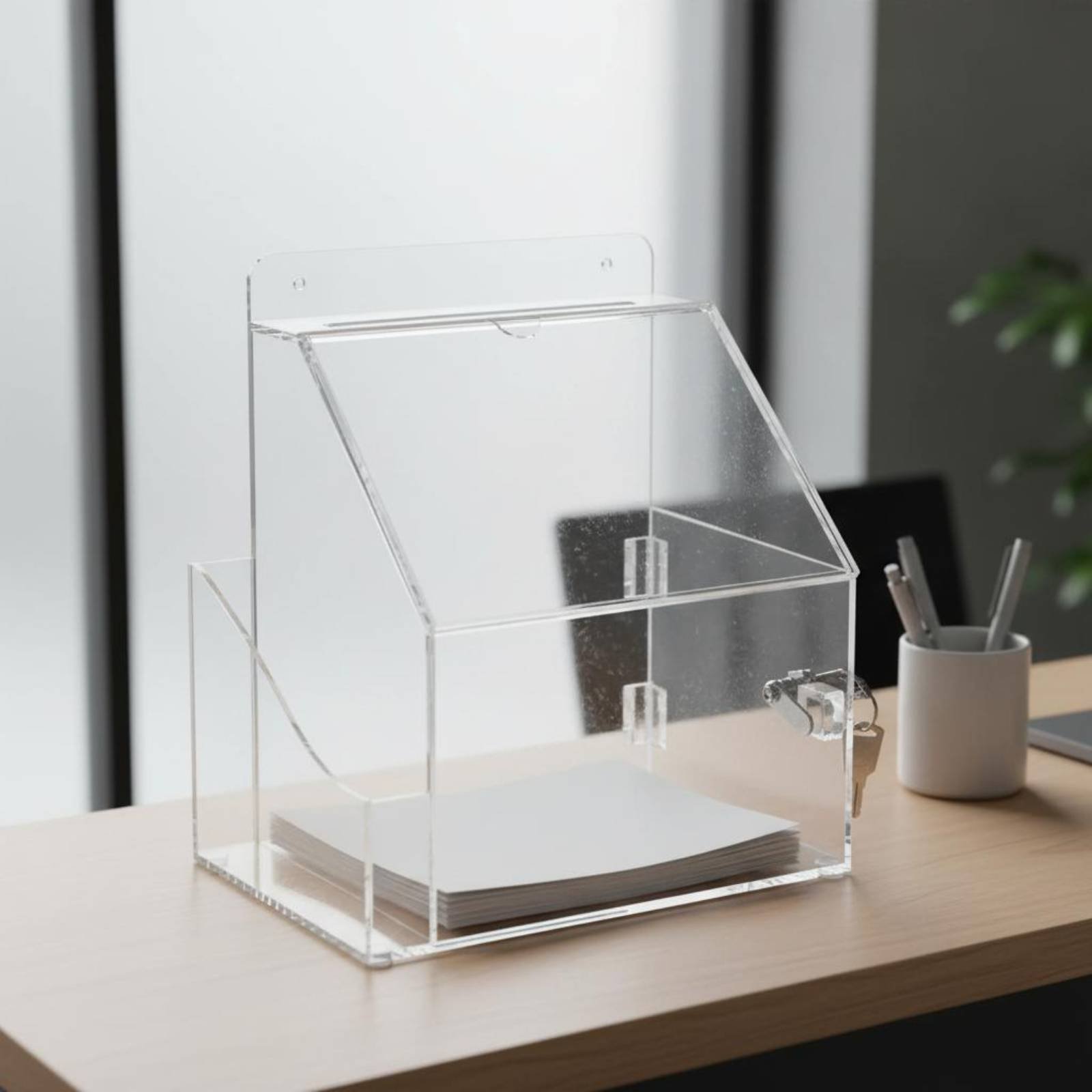 Acrylic Donation Charity Box W - đánh giá và giá Phone Accessories Company