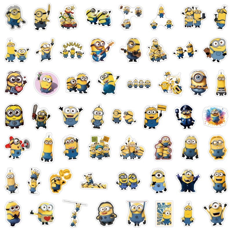 55pcs Minions Cartoon Graffiti - đánh giá và giá Phone Accessories Ideas