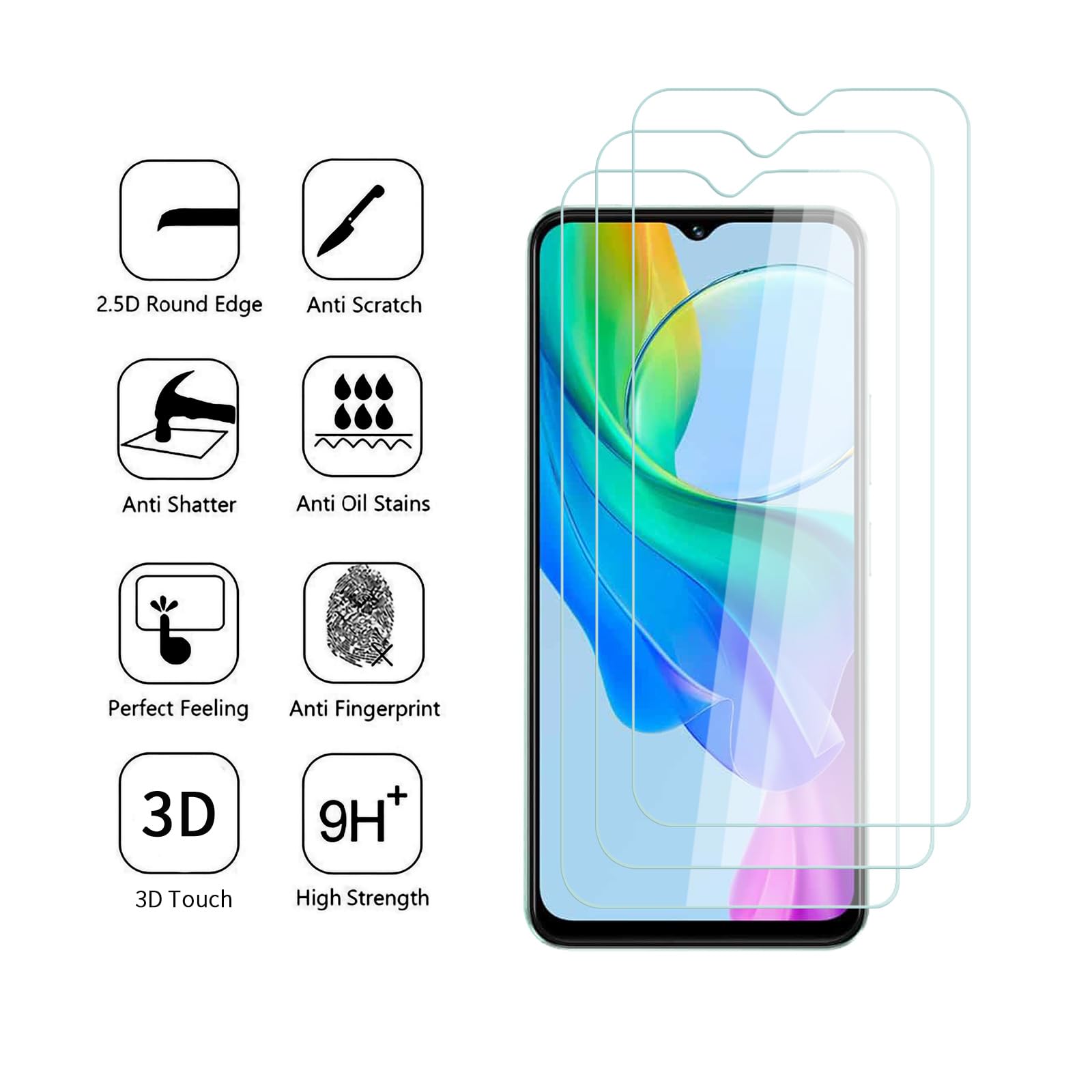Screen Protector For VIVO Y03  - đánh giá và giá Phone Accessories Vivo