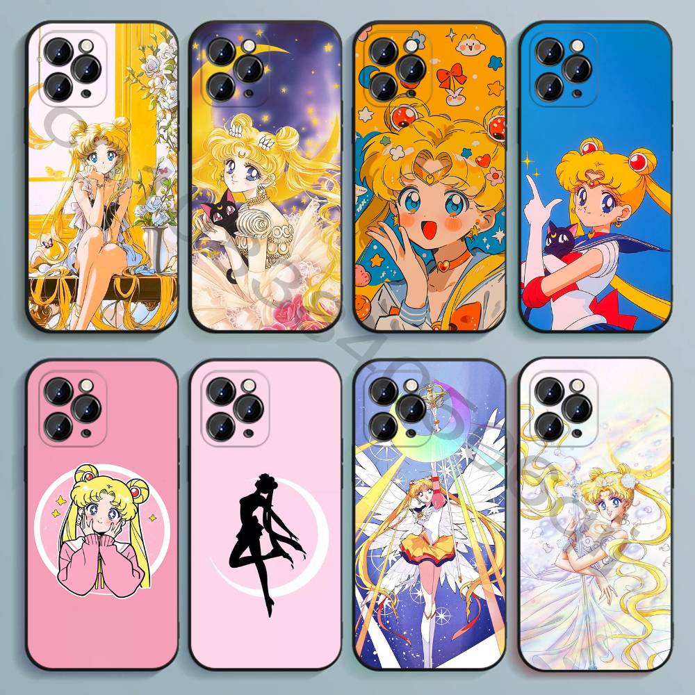 sailor M-moon Black Soft TPU P - đánh giá và giá Phone Accessories Logo