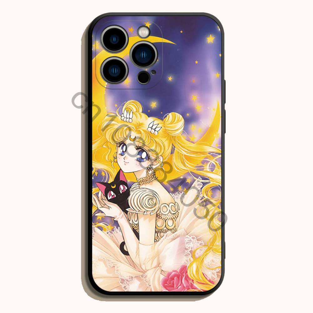 sailor M-moon Black Soft TPU P - đánh giá và giá Phone Accessories Logo