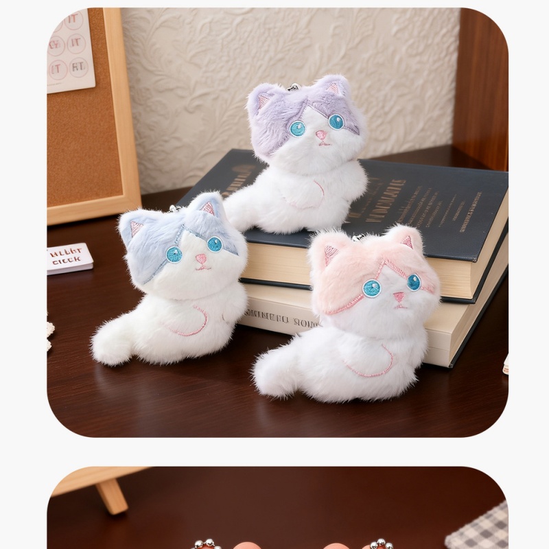  Cute Calico Cat Plush Keychai - đánh giá và giá Phone Accessories In China